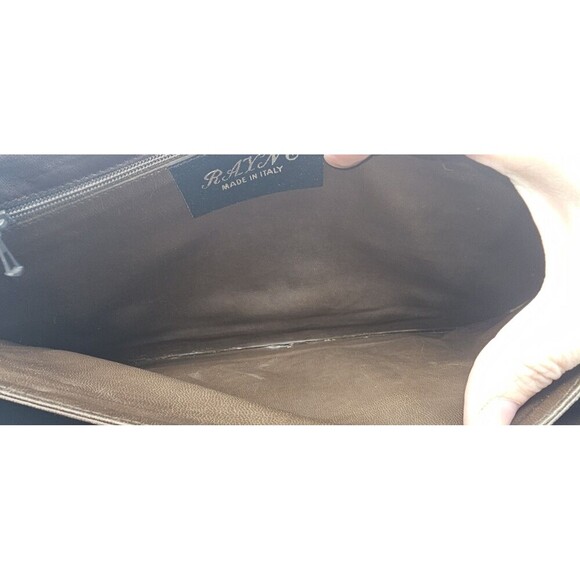 Vtg Rayne London Brown Suede Gold Chain Classic Envelope Shoulder Bag Crossbody - Picture 10 of 16